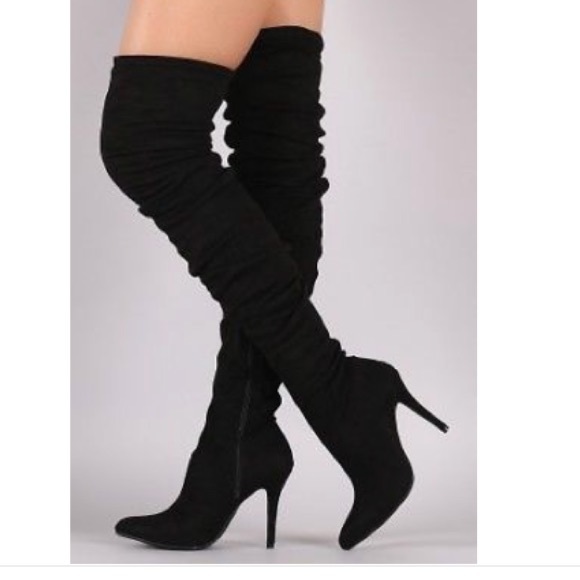 Anne Michelle Shoes - Thigh High Boots